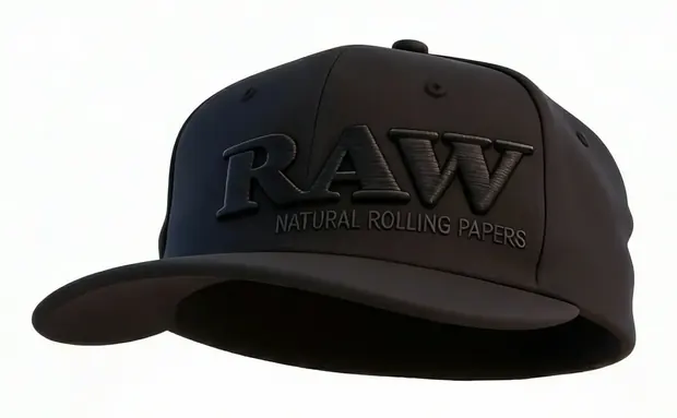 RAW Black on Black Flex-Fit Cap